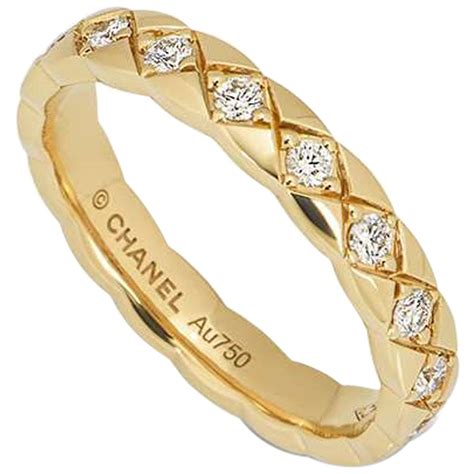 chanel yellow gold ring|Chanel diamond rings for women.